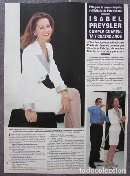 Coleccionismo de Revista Hola: RECORTE REVISTA HOLA N.&ordm; 2637 1995 ISABEL PREYSLER
