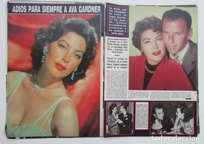 Colecionismo da Revista &iexcl;Hola!: RECORTE REVISTA HOLA N.&ordm; 2374 1990 MUERE AVA GARDNER. PORTADA Y 12 PGS