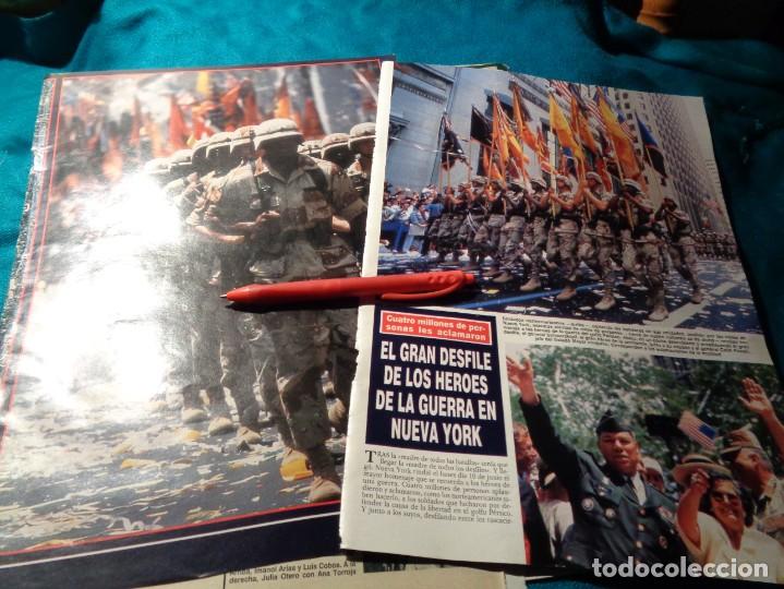 Collezionismo di Rivista &iexcl;Hola!: RECORTE : GRAN DESFILE DE LOS HEROES DE LA GUERRA EN NUEVA YORK. HOLA, JUNIO 1991(#)