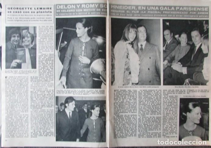 Coleccionismo de Revista Hola: RECORTE REVISTA HOLA N.&ordm; 1277 1969 ROMY SCHNEIDER, LAIN DELON, GEORGETTE KEMAIRE