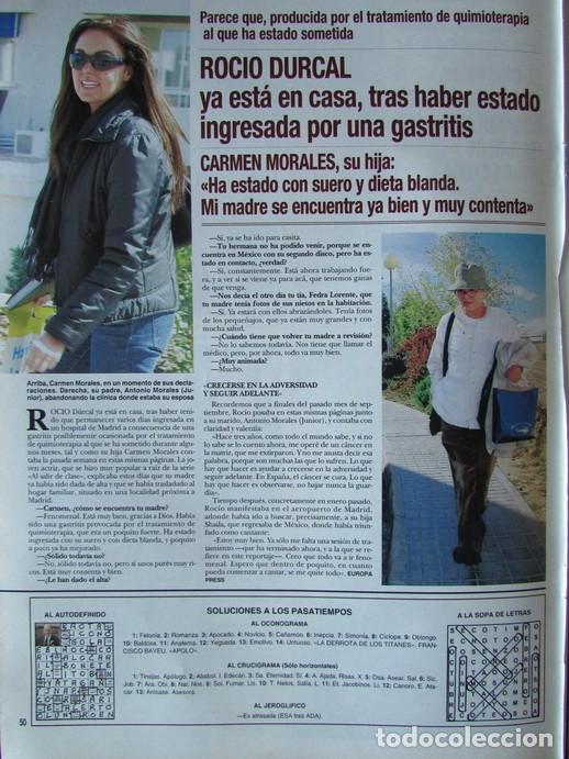 Coleccionismo de Revista Hola: RECORTE REVISTA HOLA N.&ordm; 3169 2005 ROC&Iacute;O D&Uacute;RCAL.