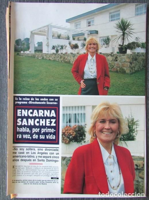 Colecionismo da Revista &iexcl;Hola!: RECORTE REVISTA HOLA N.&ordm; 2377 1990 ENCARNA S&Aacute;NCHEZ 3 PGS