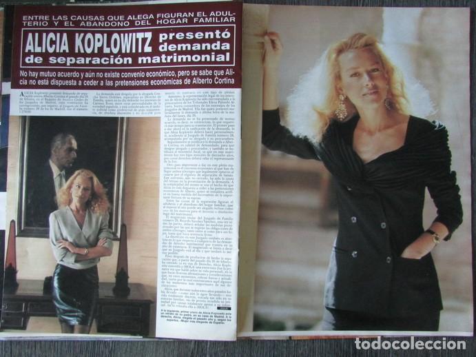 Colecionismo da Revista &iexcl;Hola!: RECORTE REVISTA HOLA N.&ordm; 2379 1990 ALICIA KOPLOWITZ 3 PGS