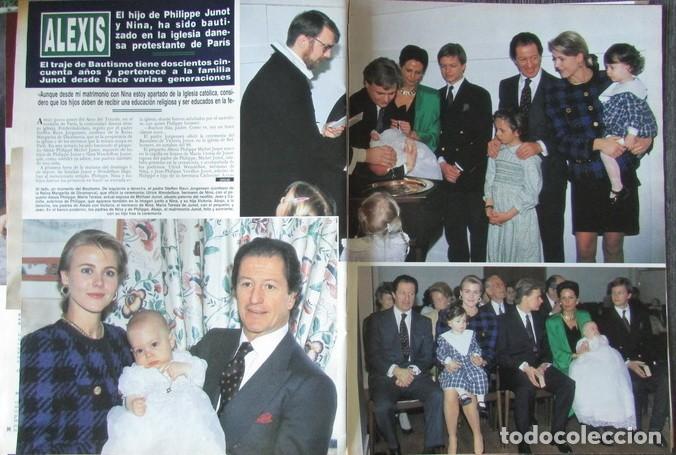 Colecionismo da Revista &iexcl;Hola!: RECORTE REVISTA HOLA N.&ordm; 2379 1990 PHILIPPE JUNOT Y NINA WENDELBOE-LARSEN