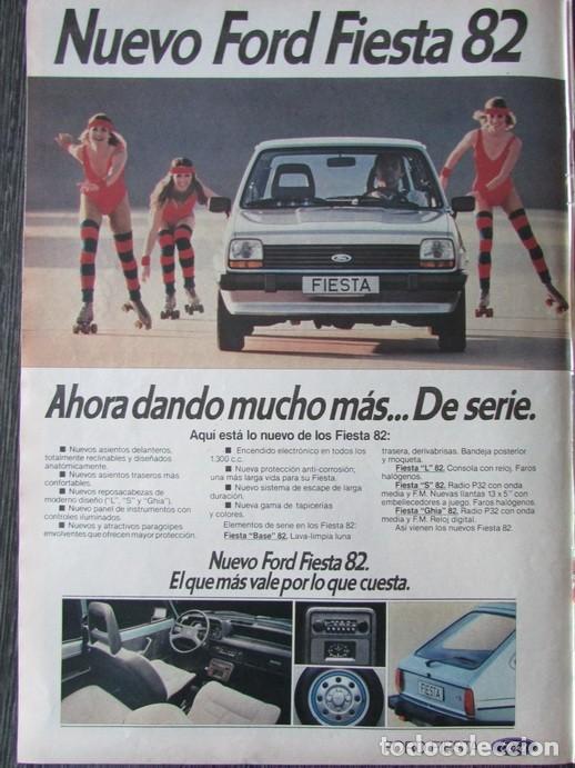 Colecionismo da Revista &iexcl;Hola!: RECORTE REVISTA HOLA N.&ordm; 1343 1981 HOJA PUBLICIDAD FORD FIESTA 82