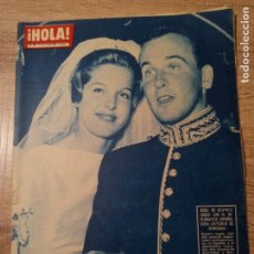 Coleccionismo de Revista Hola: HOLA REVISTA 881 AÑO.1961.BODA DE BEATRIZ LODGE.GINA LOLLOBRIGIDA.GRACIA DE MONACO.FABIOLA . ETC.. Lote 306684288