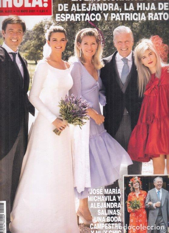Coleccionismo de Revista Hola: REVISTA HOLA N&ordm; 4007 A&Ntilde;O 2021. BODAS DE ALEJANDRA, LA HIJA DE ESPARTCACO. MICHAVILA Y A. SALINAS.