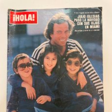 Coleccionismo de Revista Hola: REVISTA HOLA PORTADA JULIO IGLESIAS CON SUS HIJOS 17 ENERO 1981 CHABELI ENRIQUE JULIO JOSÉ