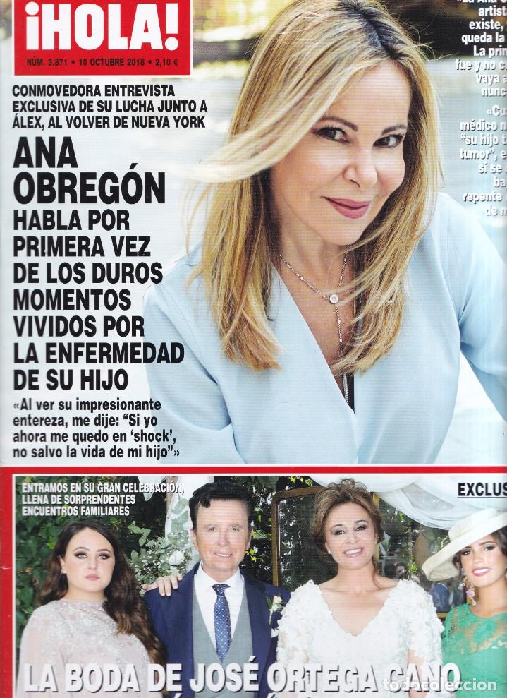 Coleccionismo de Revista Hola: ! HOLA &iexcl; - N&ordm; 3.871 - 10 OCTUBRE 2018