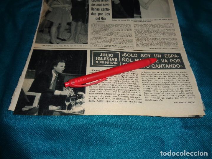 Coleccionismo de Revista Hola: RECORTE : JULIO IGLESIAS, GIRA POR ESPA&Ntilde;A. HOLA, JULIO 1992(#)