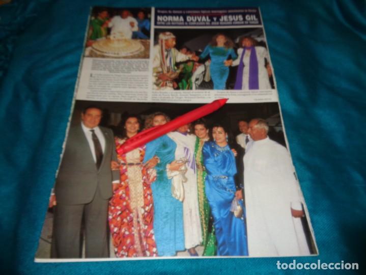 Colecionismo da Revista &iexcl;Hola!: RECORTE : NORMA DUVAL Y JESUS GIL, EN CUMPLEA&Ntilde;OS DE JEQUE. HOLA, JULIO 1992(#)