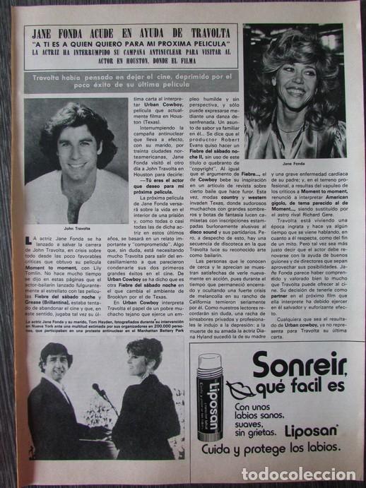 Collezionismo di Rivista &iexcl;Hola!: RECORTE REVISTA HOLA N.&ordm; 1836 1979 JOHN TRAVOLTA, JANE FONDA, DICK VAN DYKE