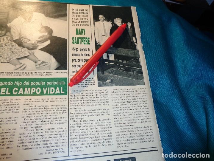 Collectionnisme de Magazine &iexcl;Hola!: RECORTE : MARY SANTPERE, TRAS LA MUERTE DE SU MARIDO. HOLA. AGTO 1987 (#)