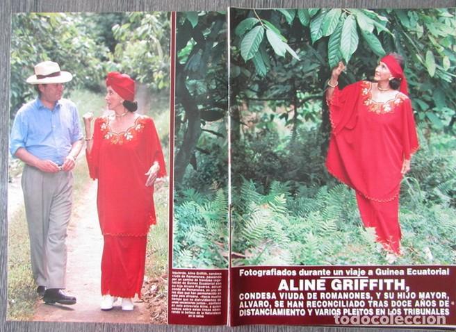 Colecionismo da Revista &iexcl;Hola!: RECORTE REVISTA HOLA N.&ordm; 2950 2001 ALINE GRIFFITH. CONDESA VIUDA DE ROMANONES. 6 PGS