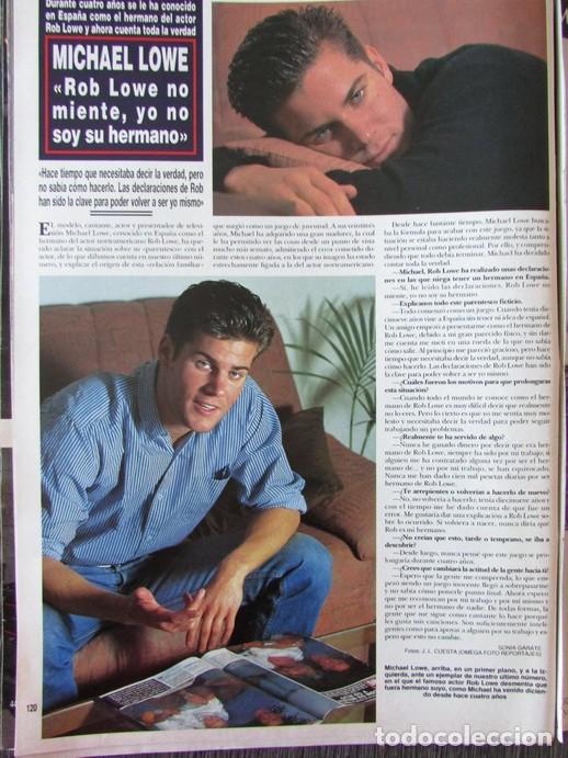 Colecionismo da Revista &iexcl;Hola!: RECORTE REVISTA HOLA N.&ordm; 2617 1994 MICHAEL LOWE