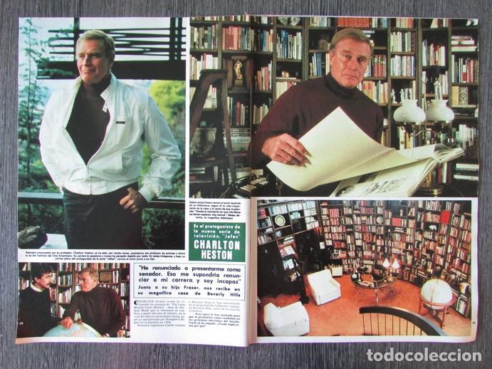 Coleccionismo de Revista Hola: RECORTE REVISTA HOLA N.&ordm; 2116 1985 CHARLTON HESTON 5 PGS