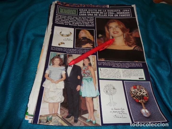 Collectionnisme de Magazine &iexcl;Hola!: RECORTE : SUBASTA DE JOYAS, DISE&Ntilde;ADAS POR FAMOSOS. HOLA, OCTBRE 1992(#)