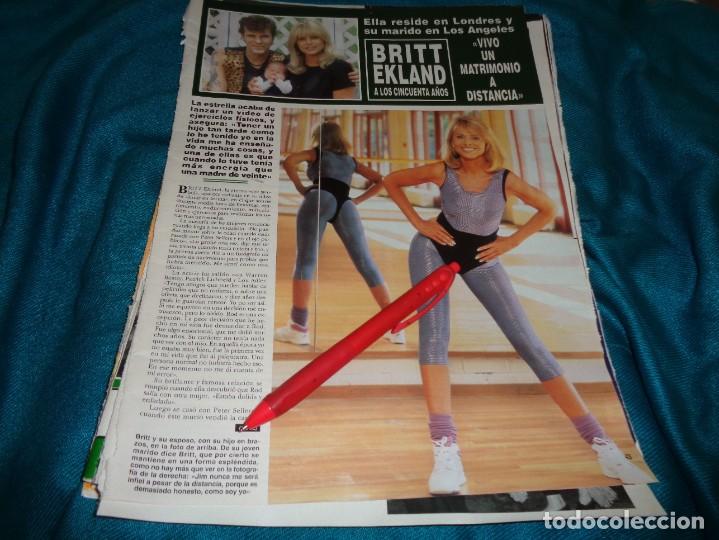 Collectionnisme de Magazine &iexcl;Hola!: RECORTE : BRITT EKLAND, EN PLENA FORMA. HOLA, OCTBRE 1992(#)