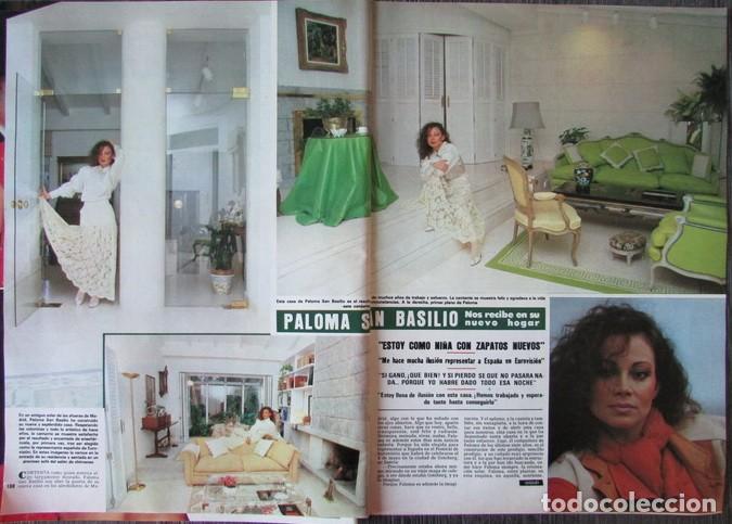 Coleccionismo de Revista Hola: RECORTE REVISTA HOLA N&ordm; 2117 1985 PALOMA SAN BASILIO 6 PGS