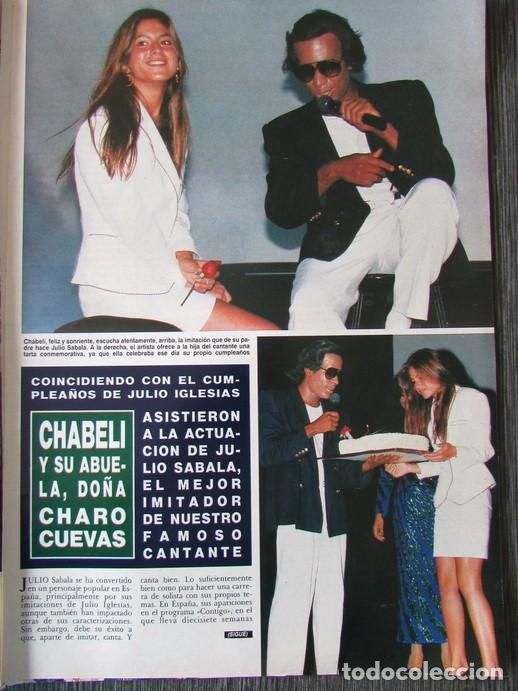 Coleccionismo de Revista Hola: RECORTE REVISTA HOLA N.&ordm; 2304 1988 CHABELI IGLESIAS, JULIO SABALA. 3 P&Aacute;GS
