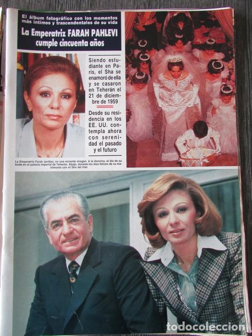 Sammeln von Zeitschriften &iexcl;Hola!: RECORTE REVISTA HOLA N.&ordm; 2305 1988 FARAH PAHLEVI. 5 P&Aacute;GS