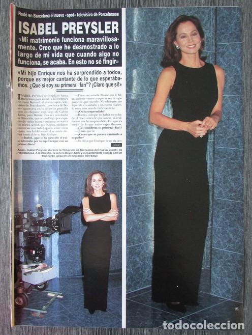 Coleccionismo de Revista Hola: RECORTE REVISTA HOLA N.&ordm; 2673 1995 ISABEL PREYSLER 2 P&Aacute;GS