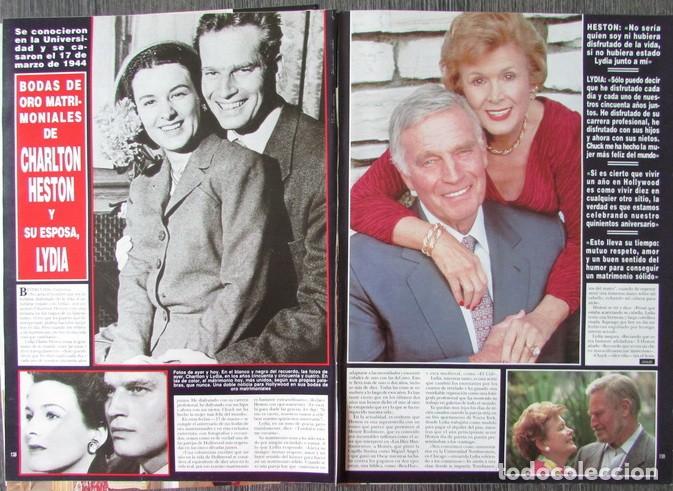Coleccionismo de Revista Hola: RECORTE REVISTA HOLA N.&ordm; 2589 1994 CHARLTON HESTON Y LISA 5 P&Aacute;GS