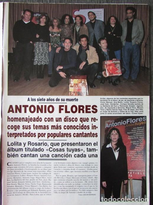 Coleccionismo de Revista Hola: RECORTE REVISTA HOLA N.&ordm; 3002 2002 ANTONIO FLORES, LETICIA SABATER, JAYDY MITCHEL