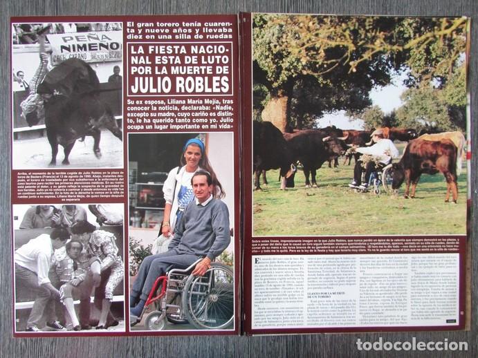 Coleccionismo de Revista Hola: RECORTE REVISTA HOLA N.&ordm; 2946 2001 MUERE JULIO ROBLES 6 P&Aacute;GS. ROCIO JURADO Y ORTEGA CANO