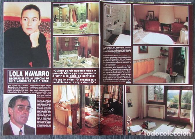 Coleccionismo de Revista Hola: RECORTE REVISTA HOLA N.&ordm; 2574 1993 LOLA NAVARRO, FABIO TESTI 4 P&Aacute;GS