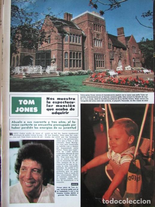 Coleccionismo de Revista Hola: RECORTE REVISTA HOLA N&ordm; 2078 1984 TOM JONES 6 PGS
