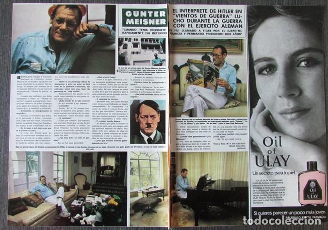 Coleccionismo de Revista Hola: RECORTE REVISTA HOLA N&ordm; 2078 1984 G&Uuml;NTER MEISNER