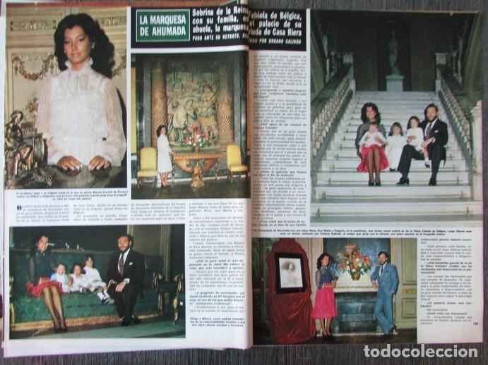Coleccionismo de Revista Hola: RECORTE REVISTA HOLA N&ordm; 2078 1984 MARQUESA DE AHUMADA. BLANCA ESCRIVA DE ROMANI 2 PGS