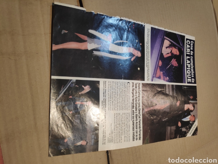 Coleccionismo de Revista Hola: P RECORTE 1 PAGINA CARI LAPIQUE HOLA