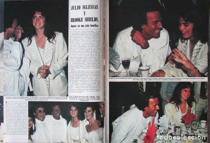 Coleccionismo de Revista Hola: RECORTE HOLA N.&ordm; 2086 1984 JULIO IGLESIAS Y BROOKE SHIELDS. ESTEFAN&Iacute;A DE M&Oacute;NACO Y ANTHONY DELON