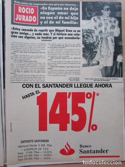 Coleccionismo de Revista Hola: RECORTE HOLA N.&ordm; 2412 1990 ROC&Iacute;O JURADO