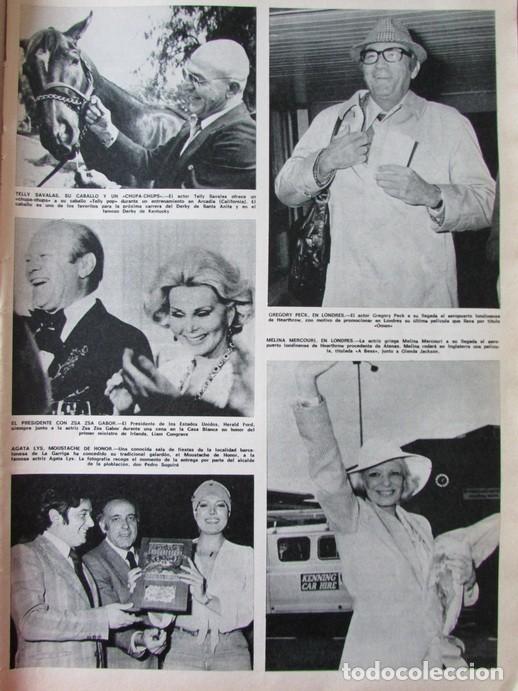 Coleccionismo de Revista Hola: RECORTE REVISTA HOLA N.&ordm; 1651 1976 MELINA MERCOURI, GREGORY PECK, AGATA LYS, ZSA ZSA GABOR