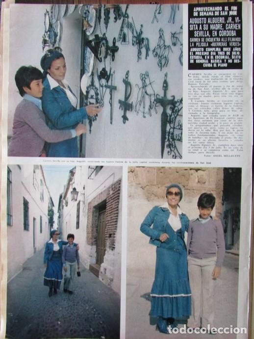 Coleccionismo de Revista Hola: RECORTE REVISTA HOLA N.&ordm; 1649 1976 CARMEN SEVILLA