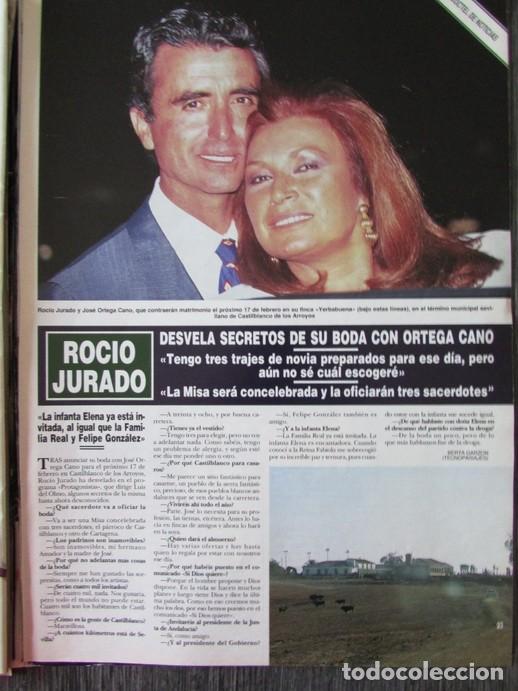 Coleccionismo de Revista Hola: RECORTE REVISTA HOLA N.&ordm; 2630 1995 ROC&Iacute;O JURADO. ADRIANA TORRES Y FELIPE CUBILLO