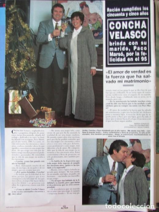 Colecionismo da Revista &iexcl;Hola!: RECORTE REVISTA HOLA N.&ordm; 2630 1995 CONCHA VELASCO