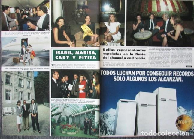 Coleccionismo de Revista Hola: RECORTE REVISTA HOLA N&ordm; 2079 1984 ISABEL PREYSLER, CARY LAPIQUE Y PITITA RIDRUEJO. 4 P&Aacute;GS