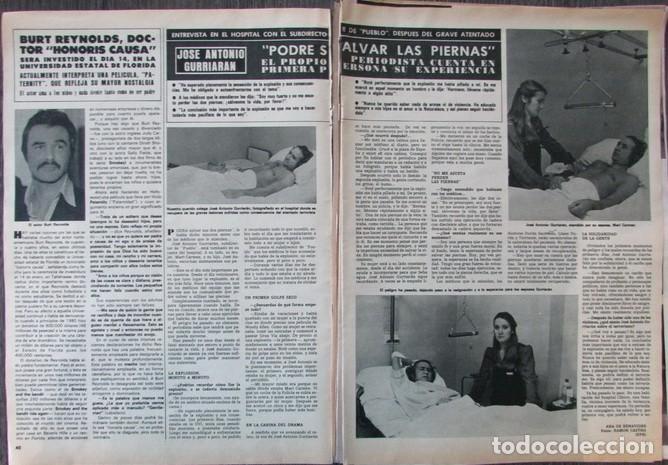 Colecionismo da Revista &iexcl;Hola!: RECORTE REVISTA HOLA N.&ordm; 1900 1981 BURT REYNOLDS, JOS&Eacute; ANTONIO GURRIAR&Aacute;N