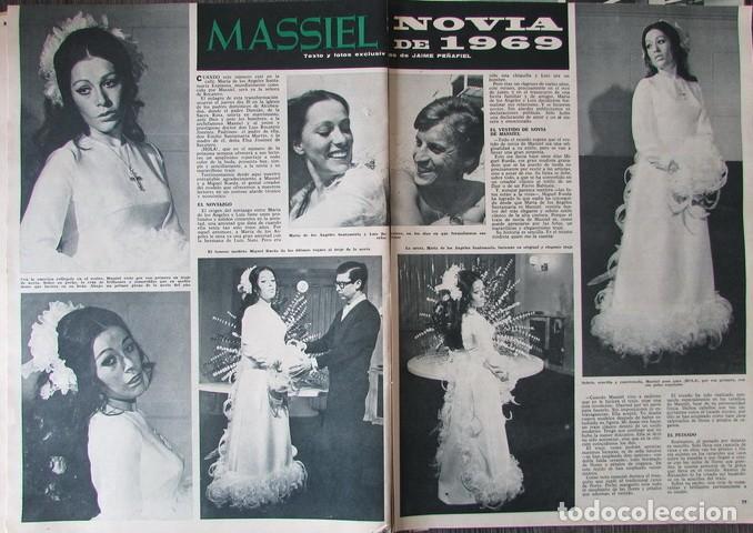 Coleccionismo de Revista Hola: RECORTE REVISTA HOLA 1317 1969 MASSIEL PORTADA Y 2 P&Aacute;GS. MAR&Iacute;A CALLAS.