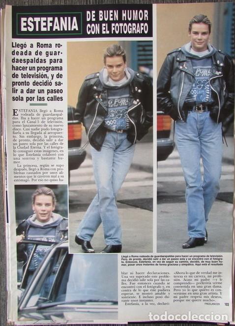 Coleccionismo de Revista Hola: RECORTE REVISTA HOLA N.&ordm; 2442 1991 ESTEFAN&Iacute;A DE M&Oacute;NACO. ROC&Iacute;O JURADO, MAR&Iacute;A DEL MONTE, LOLA FLORES