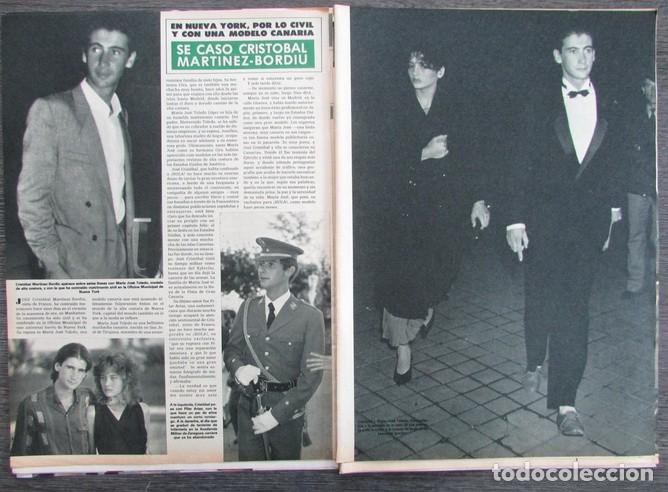 Coleccionismo de Revista Hola: RECORTE REVISTA HOLA N.&ordm; 2102 1984 MERCEDES LICER. JOS&Eacute; TOLEDO, CARMEN SEVILLA
