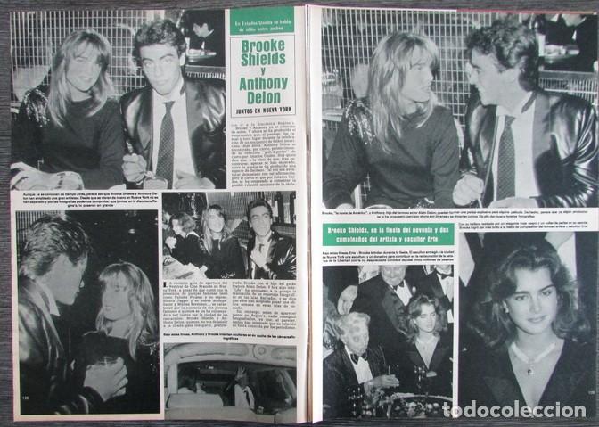 Coleccionismo de Revista Hola: RECORTE REVISTA HOLA N.&ordm; 2101 1984 BROOKE SHIELDS Y ANTHONY DELON 2 P&acute;GAS. JULIO IGLESIAS