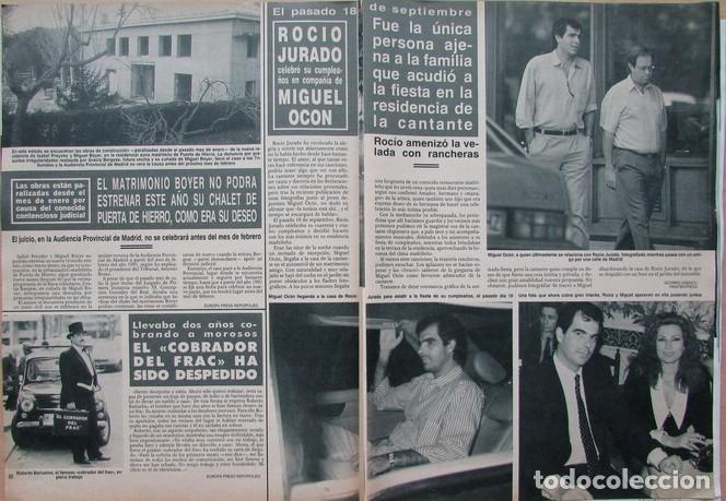 Coleccionismo de Revista Hola: RECORTE REVISTA HOLA N.&ordm; 2408 1990 ROC&Iacute;O JURADO, CECILIA VILLARREAL