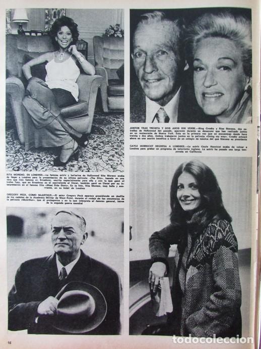 Coleccionismo de Revista Hola: RECORTE REVISTA HOLA N&Uacute;MERO ESPECIAL 1976 RITA MORENO, GAYLE HUNNICUTT, GREGORY PECK