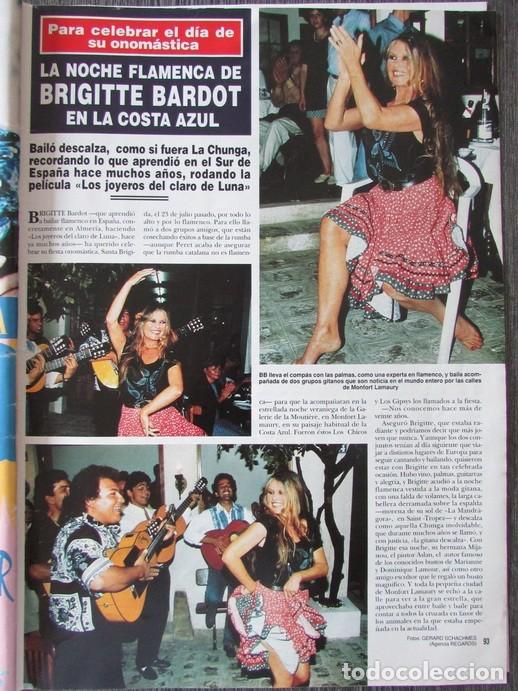Coleccionismo de Revista Hola: RECORTE REVISTA HOLA N.&ordm; 2558 1993 BRIGITTE BARDOT