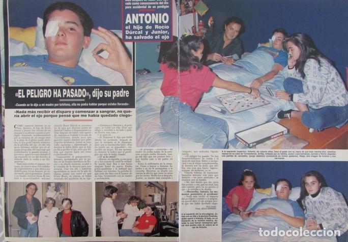 Coleccionismo de Revista Hola: RECORTE REVISTA HOLA N.&ordm; 2360 1989 ANTONIO MORALES JUNIOR, ROC&Iacute;O D&Uacute;RCAL